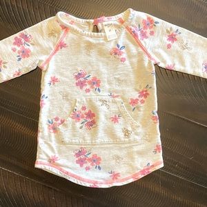 Floral toddler sweater